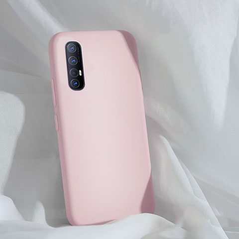 Silikon Hülle Handyhülle Ultra Dünn Schutzhülle 360 Grad Tasche S01 für Oppo Find X2 Neo Rosa