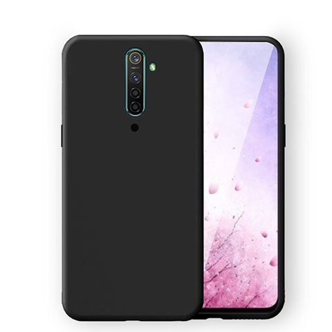 Silikon Hülle Handyhülle Ultra Dünn Schutzhülle 360 Grad Tasche S01 für Oppo Reno2 Schwarz