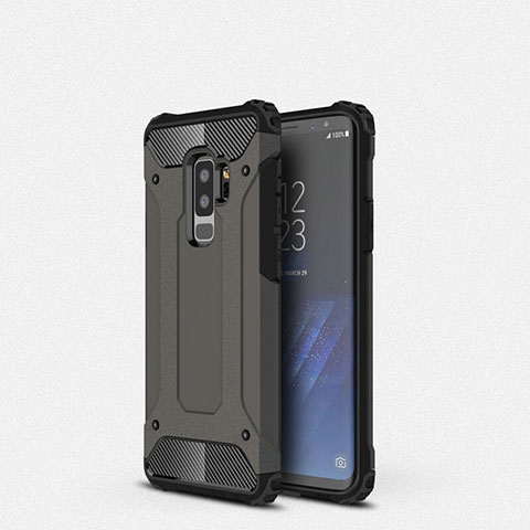 Silikon Hülle Handyhülle Ultra Dünn Schutzhülle 360 Grad Tasche S01 für Samsung Galaxy S9 Plus Schwarz