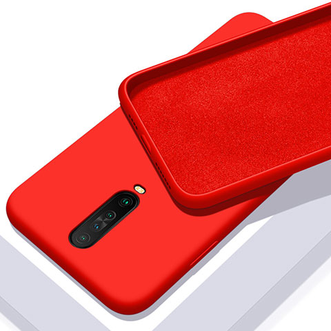 Silikon Hülle Handyhülle Ultra Dünn Schutzhülle 360 Grad Tasche S01 für Xiaomi Redmi K30 5G Rot