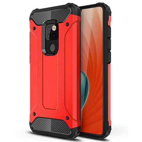 Silikon Hülle Handyhülle Ultra Dünn Schutzhülle 360 Grad Tasche S02 für Huawei Mate 20 Rot