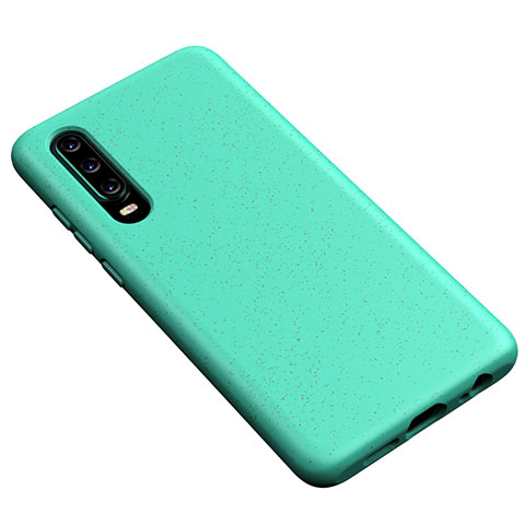 Silikon Hülle Handyhülle Ultra Dünn Schutzhülle 360 Grad Tasche S02 für Huawei P30 Cyan