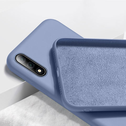 Silikon Hülle Handyhülle Ultra Dünn Schutzhülle 360 Grad Tasche S02 für Huawei Y9 Prime (2019) Violett