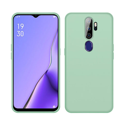 Silikon Hülle Handyhülle Ultra Dünn Schutzhülle 360 Grad Tasche S02 für Oppo A11 Grün