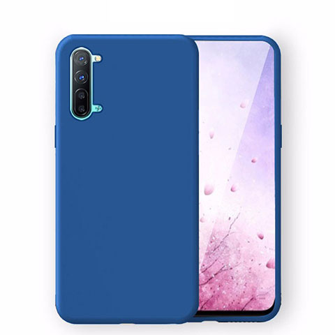 Silikon Hülle Handyhülle Ultra Dünn Schutzhülle 360 Grad Tasche S02 für Oppo F15 Blau