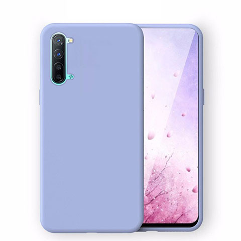 Silikon Hülle Handyhülle Ultra Dünn Schutzhülle 360 Grad Tasche S02 für Oppo Find X2 Lite Hellblau