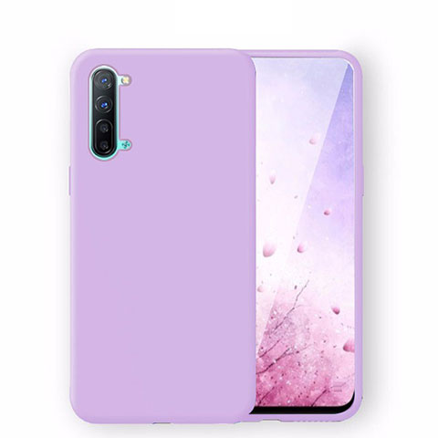 Silikon Hülle Handyhülle Ultra Dünn Schutzhülle 360 Grad Tasche S02 für Oppo Find X2 Lite Violett