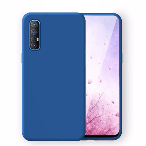 Silikon Hülle Handyhülle Ultra Dünn Schutzhülle 360 Grad Tasche S02 für Oppo Find X2 Neo Blau