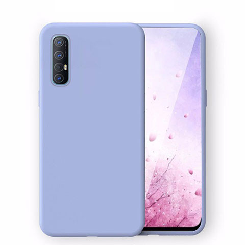 Silikon Hülle Handyhülle Ultra Dünn Schutzhülle 360 Grad Tasche S02 für Oppo Find X2 Neo Hellblau