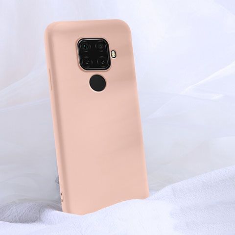 Silikon Hülle Handyhülle Ultra Dünn Schutzhülle 360 Grad Tasche S03 für Huawei Nova 5i Pro Rosa