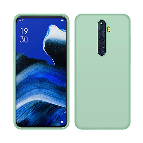 Silikon Hülle Handyhülle Ultra Dünn Schutzhülle 360 Grad Tasche S03 für Oppo Reno2 Z Grün