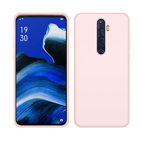 Silikon Hülle Handyhülle Ultra Dünn Schutzhülle 360 Grad Tasche S03 für Oppo Reno2 Z Rosa