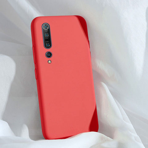 Silikon Hülle Handyhülle Ultra Dünn Schutzhülle 360 Grad Tasche S03 für Xiaomi Mi 10 Pro Rot