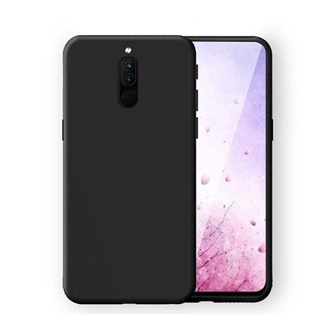 Silikon Hülle Handyhülle Ultra Dünn Schutzhülle 360 Grad Tasche S03 für Xiaomi Redmi 8 Schwarz