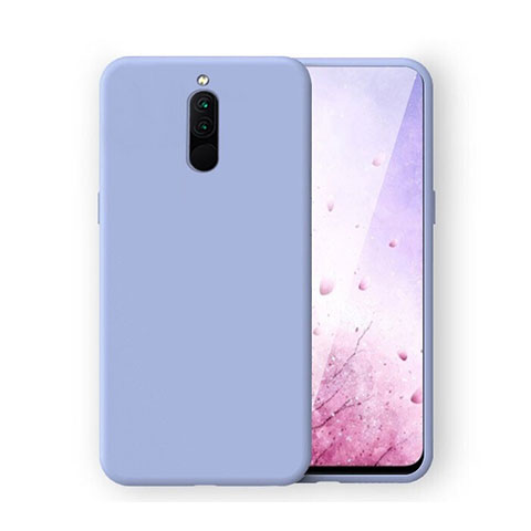 Silikon Hülle Handyhülle Ultra Dünn Schutzhülle 360 Grad Tasche S03 für Xiaomi Redmi 8 Violett