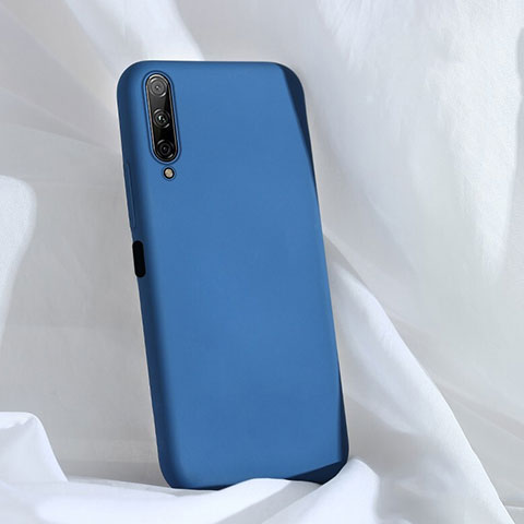 Silikon Hülle Handyhülle Ultra Dünn Schutzhülle 360 Grad Tasche S04 für Huawei Honor 9X Pro Blau