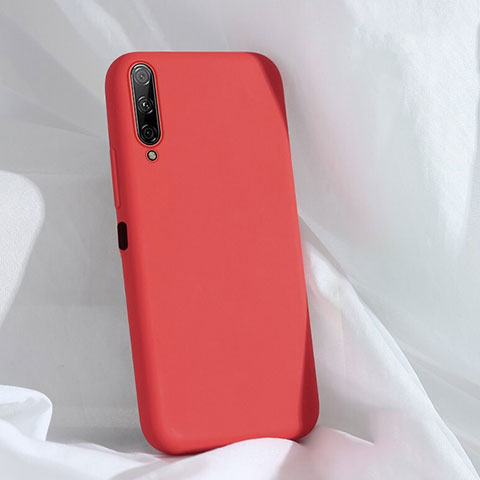 Silikon Hülle Handyhülle Ultra Dünn Schutzhülle 360 Grad Tasche S04 für Huawei Honor 9X Pro Rot