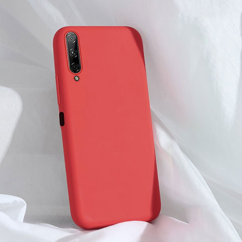 Silikon Hülle Handyhülle Ultra Dünn Schutzhülle 360 Grad Tasche S04 für Huawei Y9s Rot