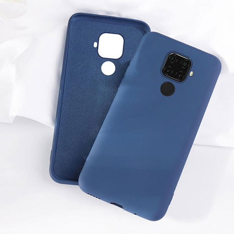 Silikon Hülle Handyhülle Ultra Dünn Schutzhülle 360 Grad Tasche S05 für Huawei Nova 5i Pro Blau