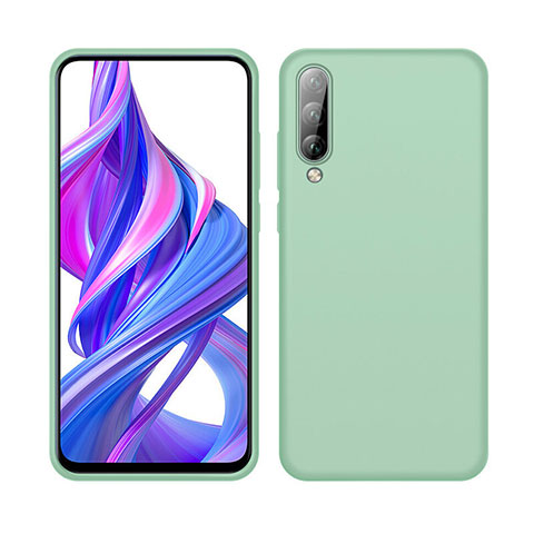 Silikon Hülle Handyhülle Ultra Dünn Schutzhülle 360 Grad Tasche S05 für Huawei Y9s Grün