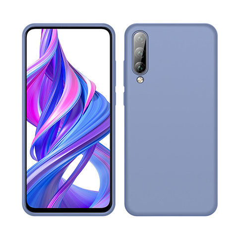 Silikon Hülle Handyhülle Ultra Dünn Schutzhülle 360 Grad Tasche S05 für Huawei Y9s Hellblau