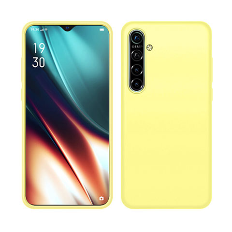 Silikon Hülle Handyhülle Ultra Dünn Schutzhülle 360 Grad Tasche S05 für Realme X2 Gelb