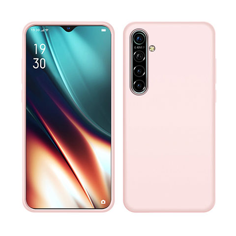 Silikon Hülle Handyhülle Ultra Dünn Schutzhülle 360 Grad Tasche S05 für Realme X2 Rosa