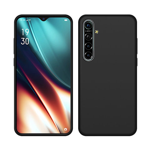 Silikon Hülle Handyhülle Ultra Dünn Schutzhülle 360 Grad Tasche S05 für Realme XT Schwarz