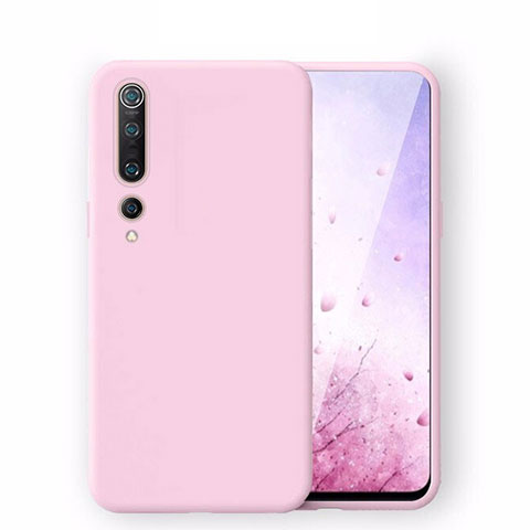 Silikon Hülle Handyhülle Ultra Dünn Schutzhülle 360 Grad Tasche S06 für Xiaomi Mi 10 Rosa