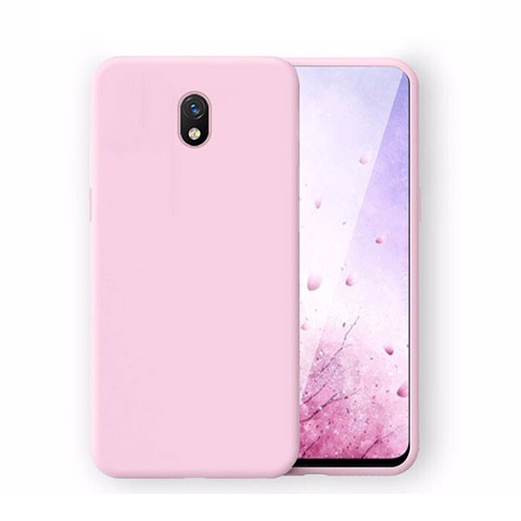 Silikon Hülle Handyhülle Ultra Dünn Schutzhülle 360 Grad Tasche S06 für Xiaomi Redmi 8A Rosa