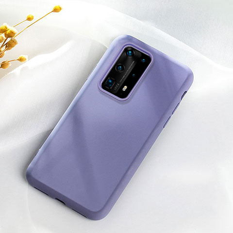 Silikon Hülle Handyhülle Ultra Dünn Schutzhülle 360 Grad Tasche S07 für Huawei P40 Pro+ Plus Dunkelgrau