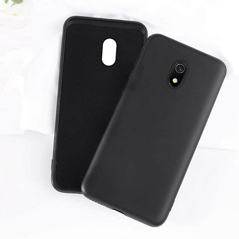 Silikon Hülle Handyhülle Ultra Dünn Schutzhülle 360 Grad Tasche S07 für Xiaomi Redmi 8A Schwarz