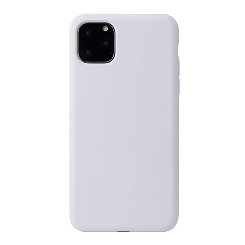 Silikon Hülle Handyhülle Ultra Dünn Schutzhülle 360 Grad Tasche Y01 für Apple iPhone 11 Pro Max Weiß