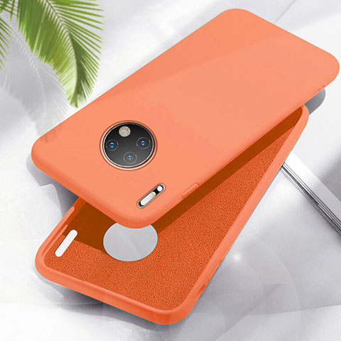 Silikon Hülle Handyhülle Ultra Dünn Schutzhülle 360 Grad Tasche Z01 für Huawei Mate 30 Pro 5G Orange