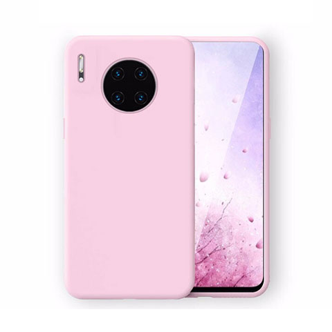 Silikon Hülle Handyhülle Ultra Dünn Schutzhülle 360 Grad Tasche Z04 für Huawei Mate 30 Pro 5G Rosa