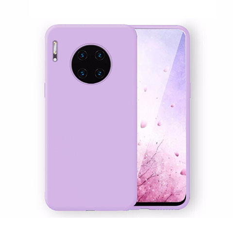 Silikon Hülle Handyhülle Ultra Dünn Schutzhülle 360 Grad Tasche Z04 für Huawei Mate 30 Violett