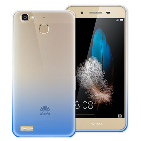 Silikon Hülle Handyhülle Ultra Dünn Schutzhülle Durchsichtig Farbverlauf für Huawei Enjoy 5S Blau