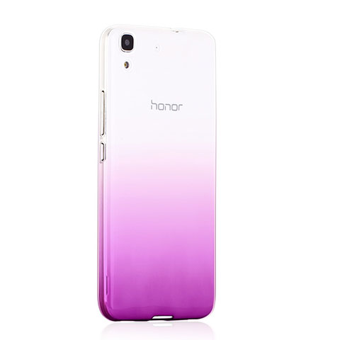 Silikon Hülle Handyhülle Ultra Dünn Schutzhülle Durchsichtig Farbverlauf für Huawei Honor 4A Violett