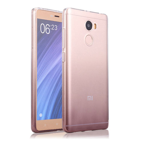 Silikon Hülle Handyhülle Ultra Dünn Schutzhülle Durchsichtig Farbverlauf für Xiaomi Redmi 4 Standard Edition Grau