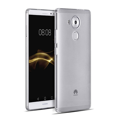 Silikon Hülle Handyhülle Ultra Dünn Schutzhülle Durchsichtig Transparent für Huawei Mate 8 Grau