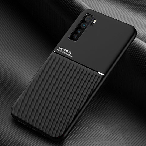 Silikon Hülle Handyhülle Ultra Dünn Schutzhülle Flexible 360 Grad Ganzkörper Tasche C01 für Huawei P40 Lite 5G Schwarz