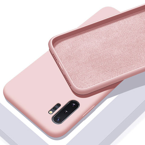 Silikon Hülle Handyhülle Ultra Dünn Schutzhülle Flexible 360 Grad Ganzkörper Tasche C01 für Samsung Galaxy Note 10 Plus Rosa