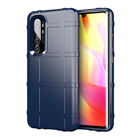 Silikon Hülle Handyhülle Ultra Dünn Schutzhülle Flexible 360 Grad Ganzkörper Tasche C01 für Xiaomi Mi Note 10 Lite Blau