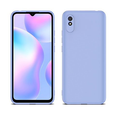 Silikon Hülle Handyhülle Ultra Dünn Schutzhülle Flexible 360 Grad Ganzkörper Tasche C01 für Xiaomi Redmi 9AT Helles Lila