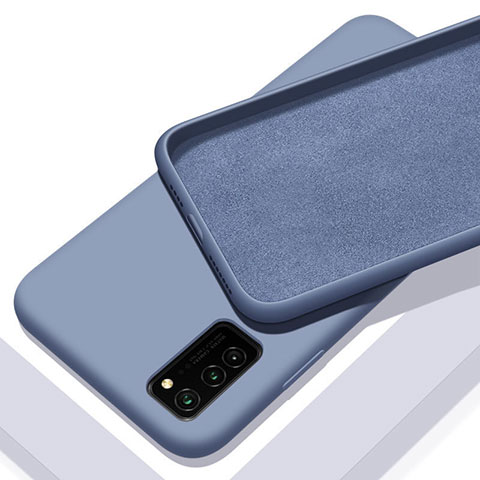 Silikon Hülle Handyhülle Ultra Dünn Schutzhülle Flexible 360 Grad Ganzkörper Tasche C02 für Huawei Honor V30 5G Violett