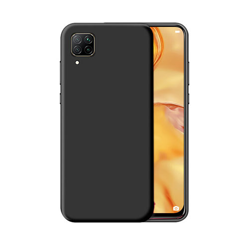 Silikon Hülle Handyhülle Ultra Dünn Schutzhülle Flexible 360 Grad Ganzkörper Tasche C02 für Huawei Nova 6 SE Schwarz