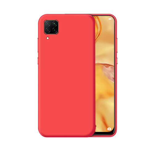 Silikon Hülle Handyhülle Ultra Dünn Schutzhülle Flexible 360 Grad Ganzkörper Tasche C02 für Huawei P40 Lite Rot