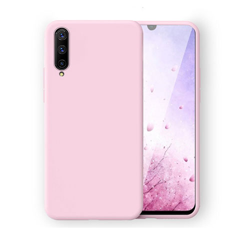 Silikon Hülle Handyhülle Ultra Dünn Schutzhülle Flexible 360 Grad Ganzkörper Tasche C02 für Xiaomi Mi A3 Rosa