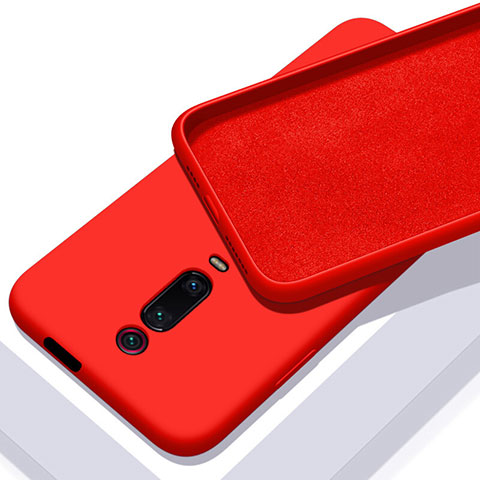 Silikon Hülle Handyhülle Ultra Dünn Schutzhülle Flexible 360 Grad Ganzkörper Tasche C02 für Xiaomi Redmi K20 Rot