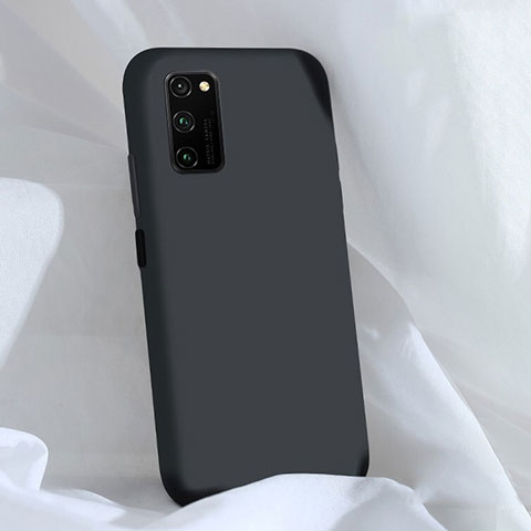 Silikon Hülle Handyhülle Ultra Dünn Schutzhülle Flexible 360 Grad Ganzkörper Tasche C03 für Huawei Honor View 30 Pro 5G Schwarz